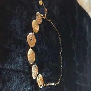 Chico medallion chain belt set with stones